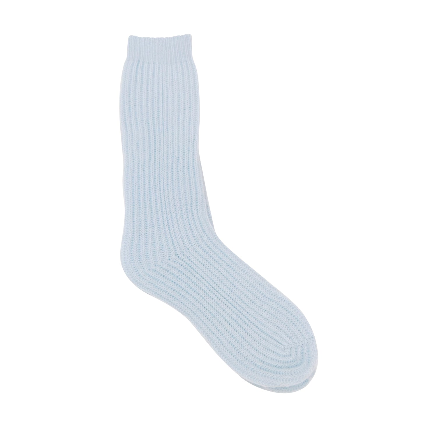 Ladies Cashmere Bed Socks — Longer Length Cardigan Rib | Handcrafted in Hawick (One Size UK 4–8 / EU 37–42)