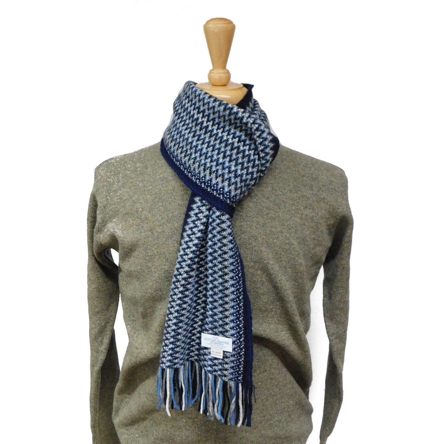 Pure Cashmere Speckled Scarf — Hand-Crafted in Hawick