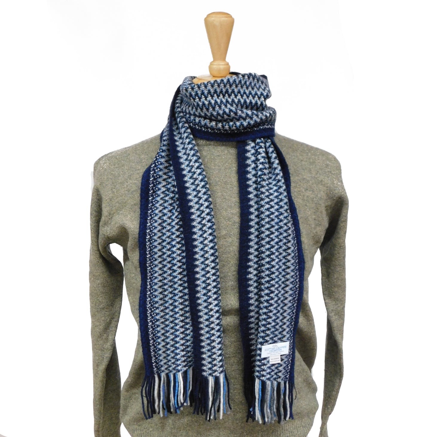 Pure Cashmere Speckled Scarf — Hand-Crafted in Hawick
