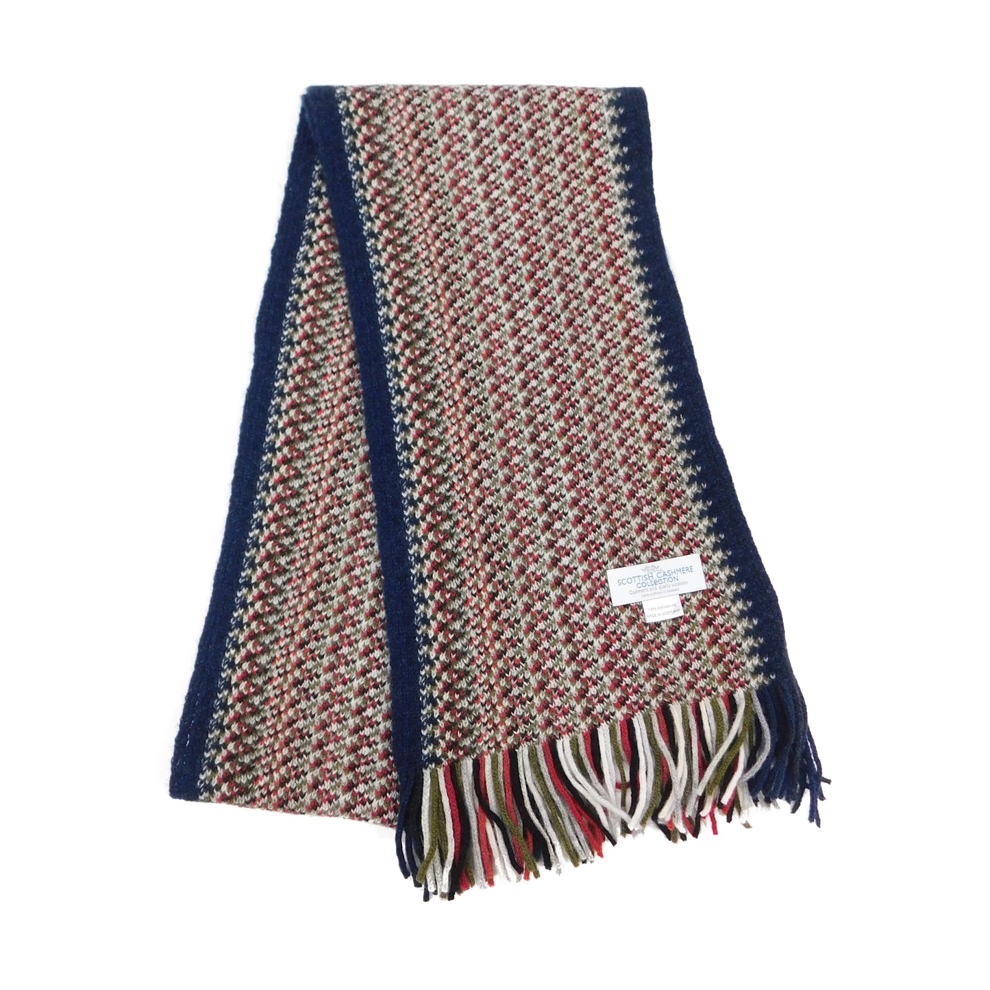 Pure Cashmere Speckled Scarf — Hand-Crafted in Hawick