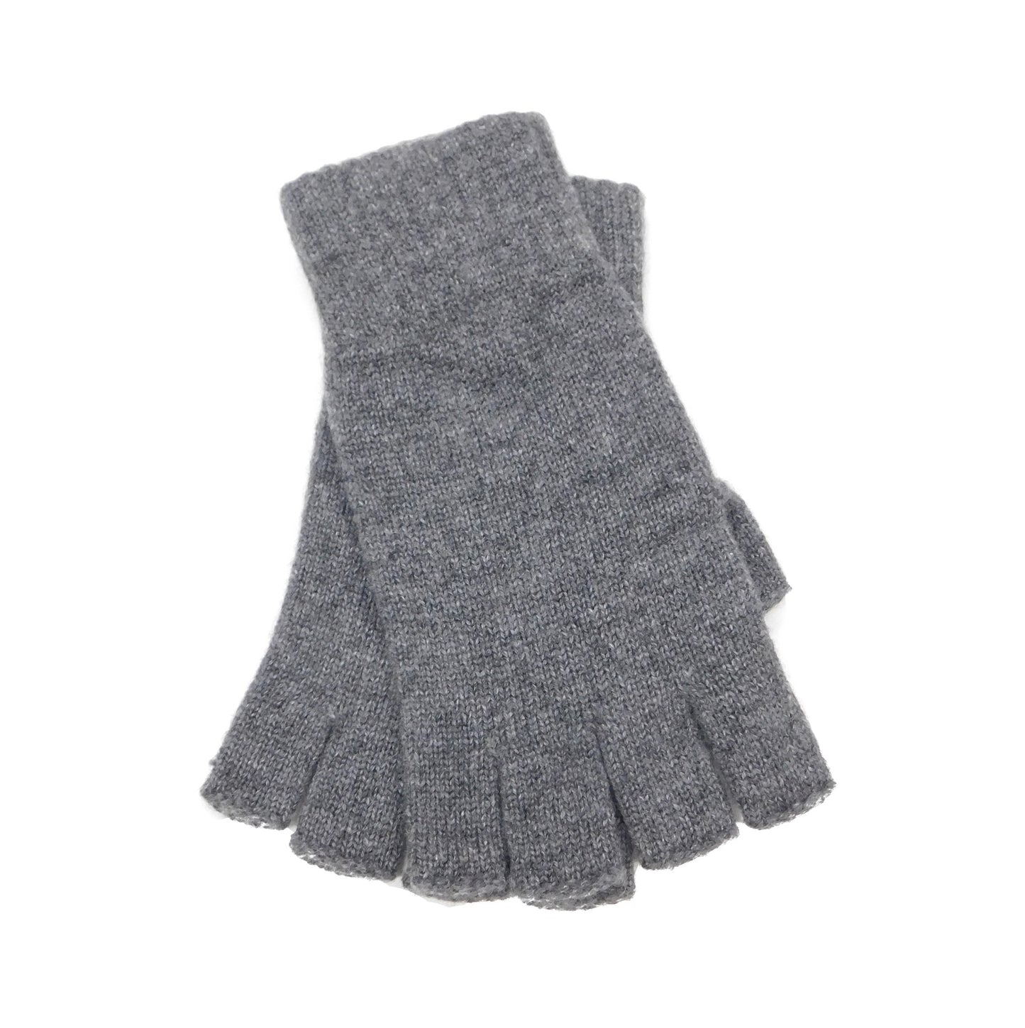 Mens Pure Cashmere Fingerless Gloves - Handcrafted in Hawick, Scotland