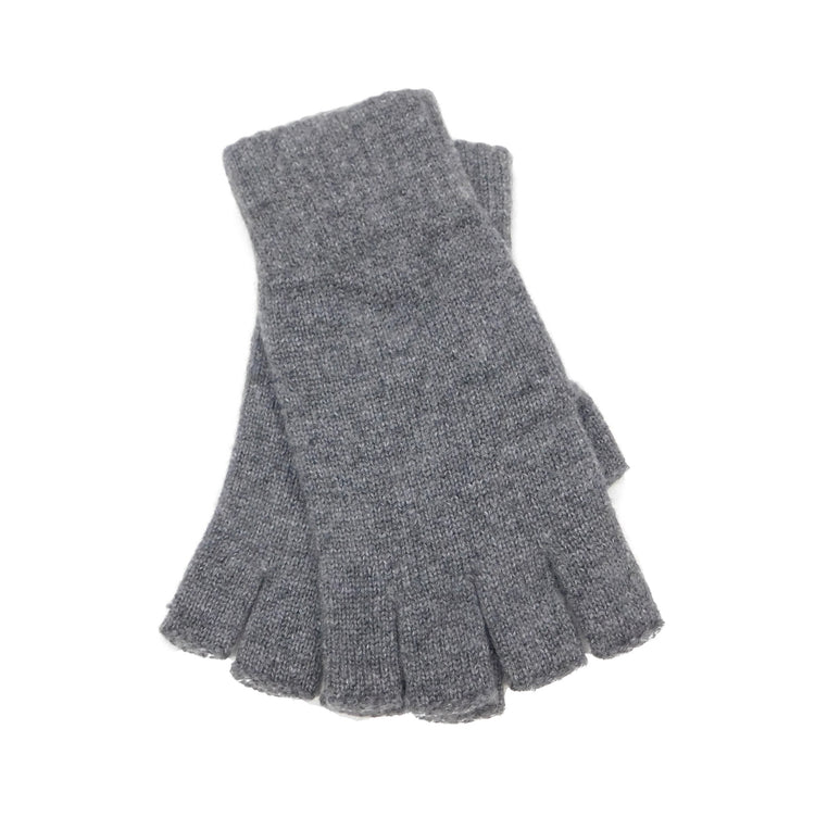 Mens Pure Cashmere Fingerless Gloves - Handcrafted in Hawick, Scotland