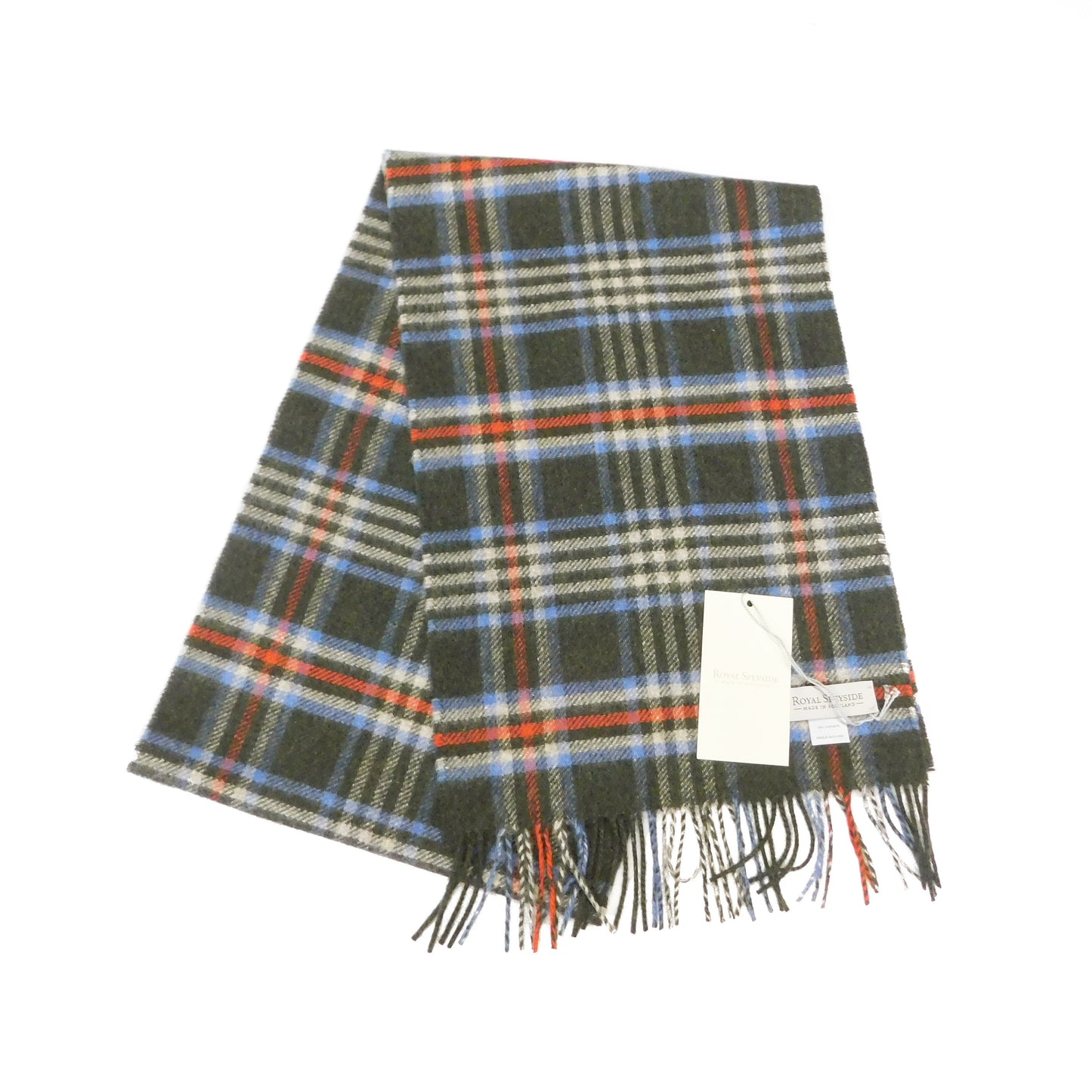 Pure Cashmere Checked Scarf — Hand-Crafted in the Scottish Highlands | Variety of Colours