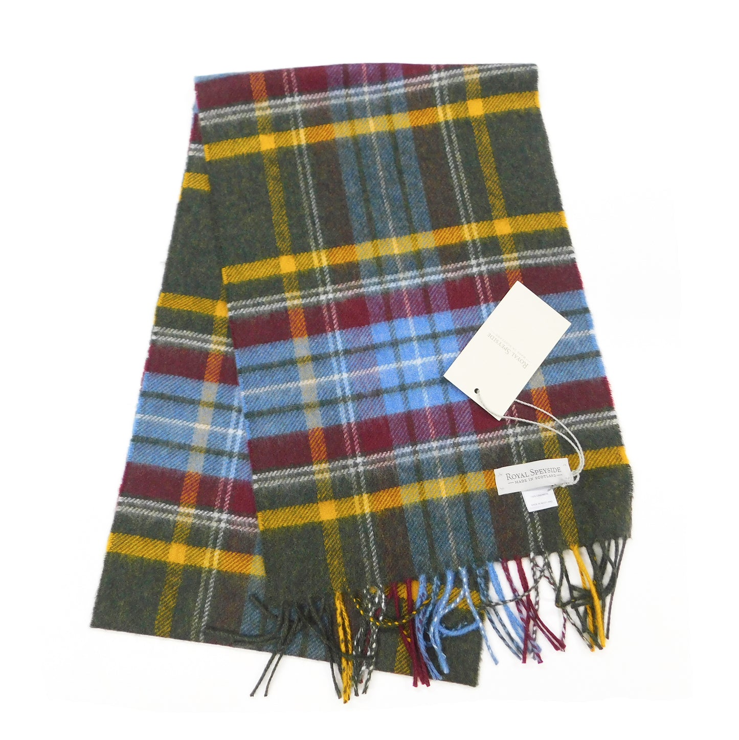 Pure Cashmere Checked Scarf — Hand-Crafted in the Scottish Highlands | Variety of Colours