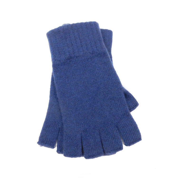Mens Pure Cashmere Fingerless Gloves - Handcrafted in Hawick, Scotland