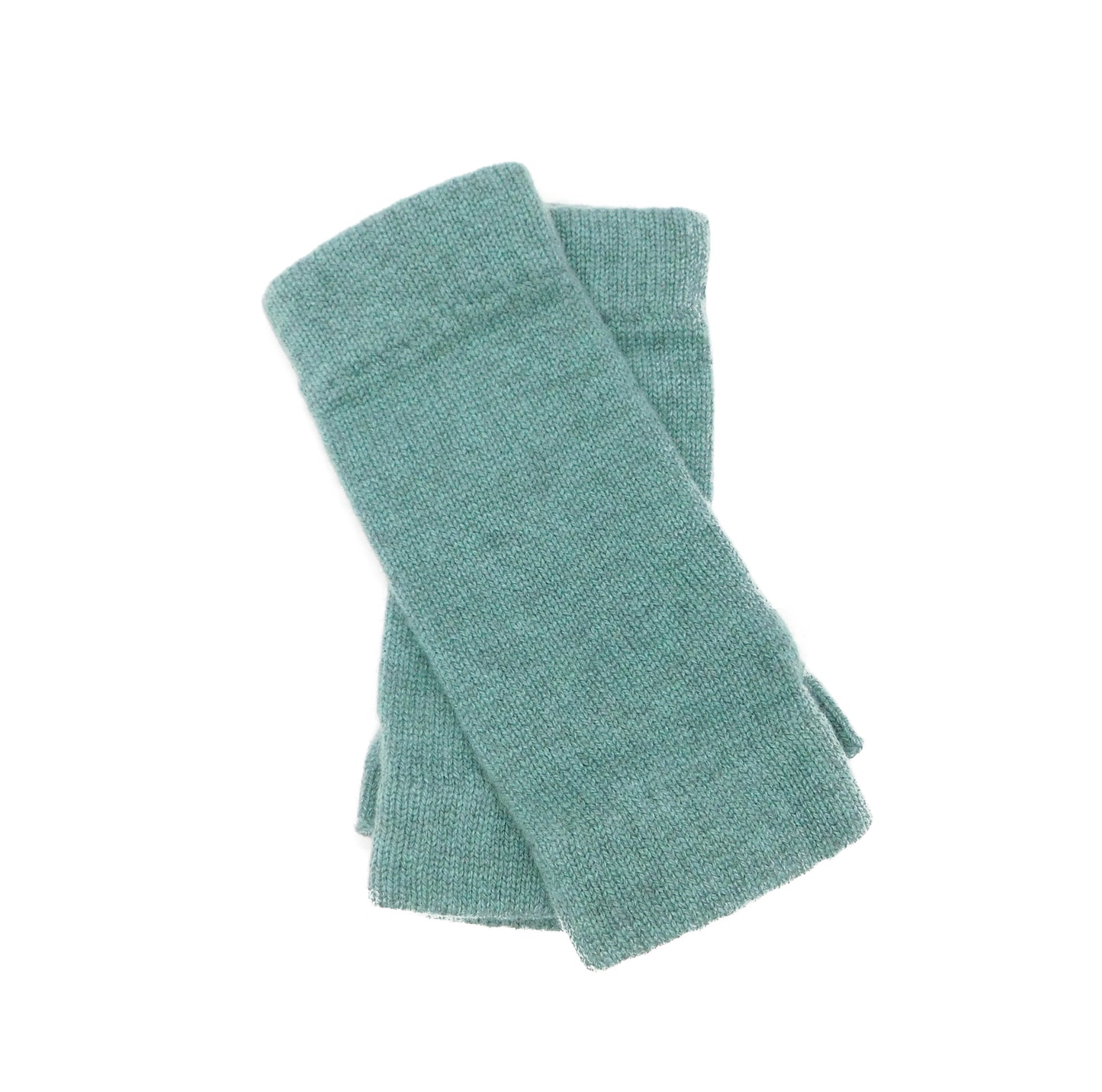 Ladies Pure Cashmere Wristwarmers - Fingerless mitt style with separate thumb - Grey, Blues, Greens and Pink - Handcrafted in Hawick, Scotland