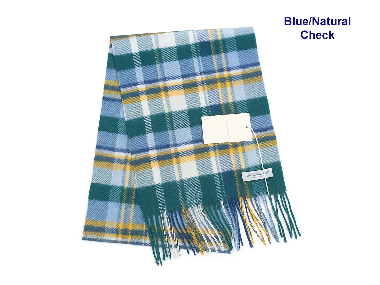 Pure Cashmere Checked Scarf — Hand-Crafted in the Scottish Highlands | Variety of Colours