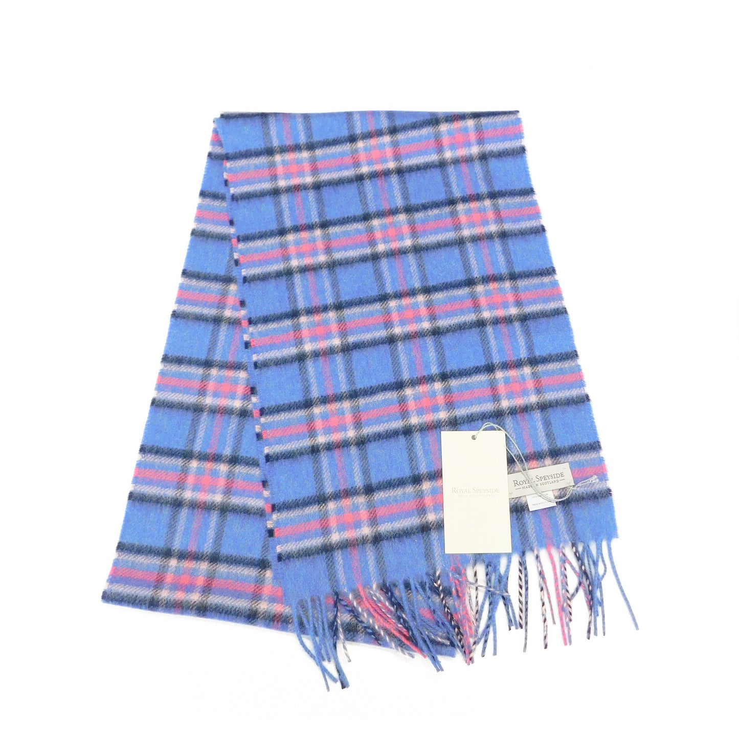 Pure Cashmere Checked Scarf — Hand-Crafted in the Scottish Highlands | Variety of Colours