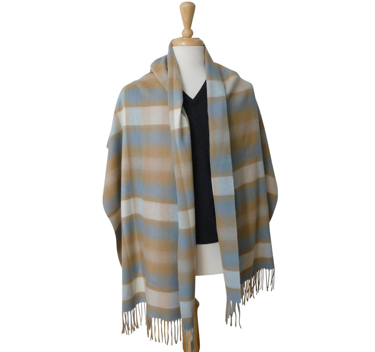 Écharpe / étole tartan en cachemire pur - Le summum du luxe - Tissé en Écosse