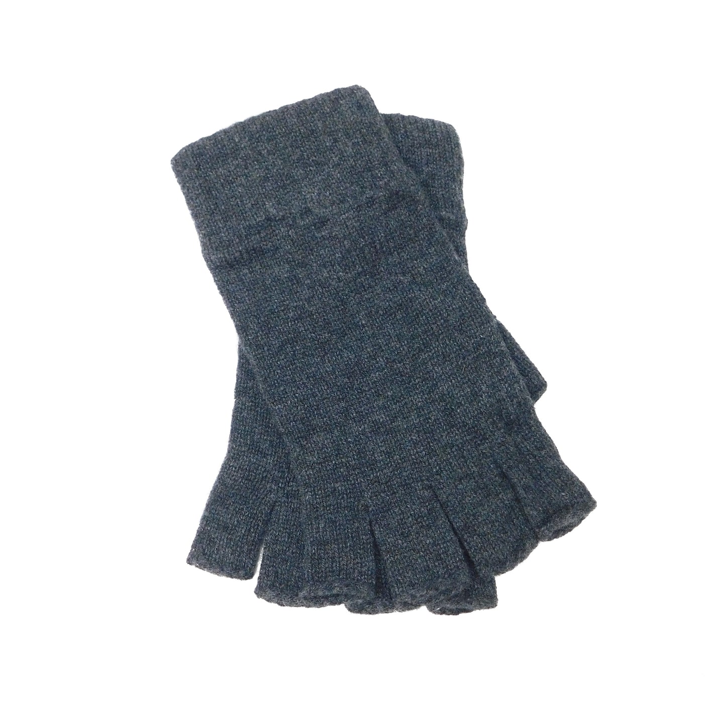 Mens Pure Cashmere Fingerless Gloves - Handcrafted in Hawick, Scotland