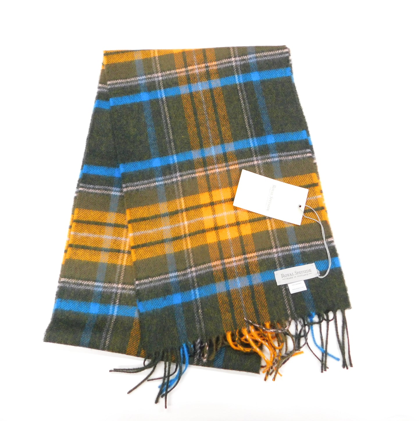 Pure Cashmere Checked Scarf — Hand-Crafted in the Scottish Highlands | Variety of Colours