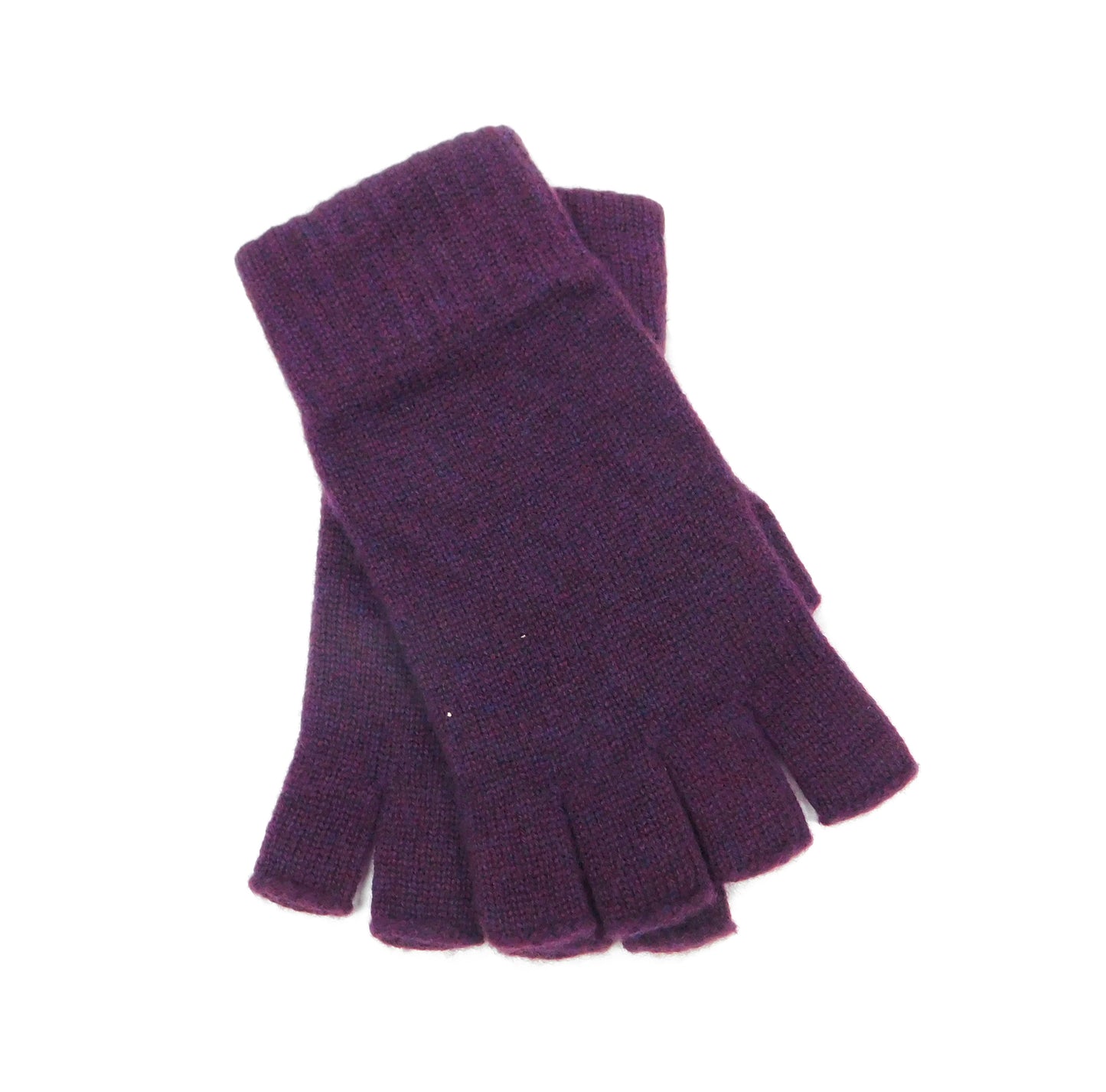 Mens Pure Cashmere Fingerless Gloves - Handcrafted in Hawick, Scotland