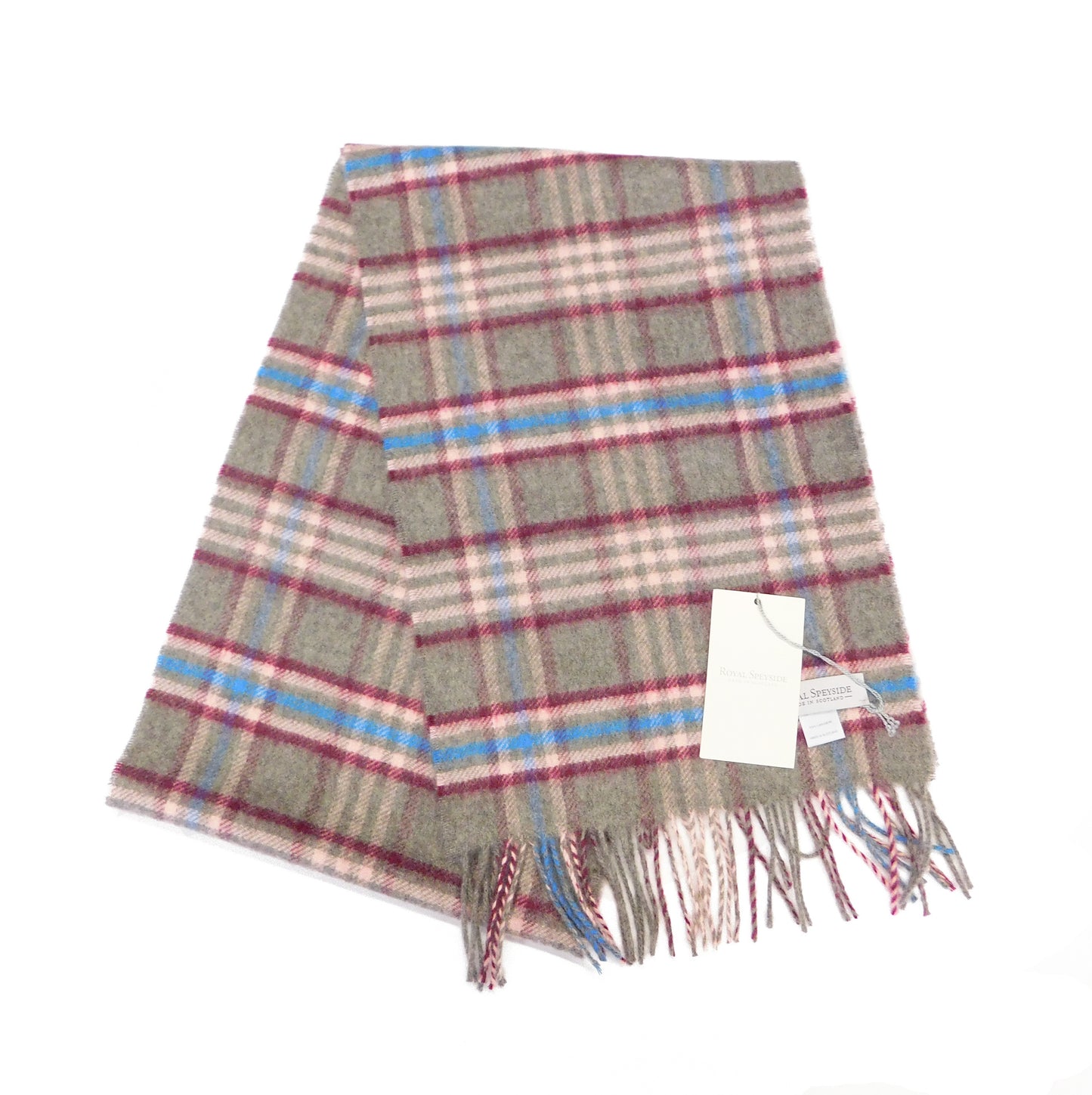 Pure Cashmere Checked Scarf — Hand-Crafted in the Scottish Highlands | Variety of Colours