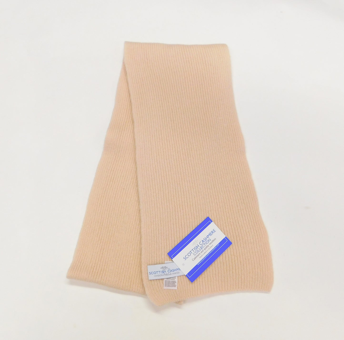 Pure Cashmere Scarf with a narrow rib - Reds, Pinks, Lilacs and Oranges - Handcrafted in Hawick, Scotland