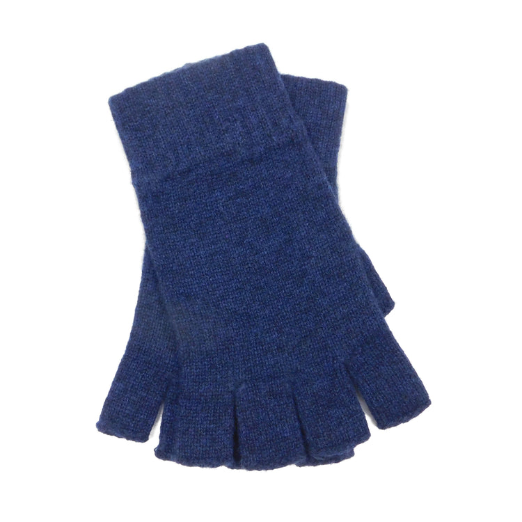 Mens Pure Cashmere Fingerless Gloves - Handcrafted in Hawick, Scotland