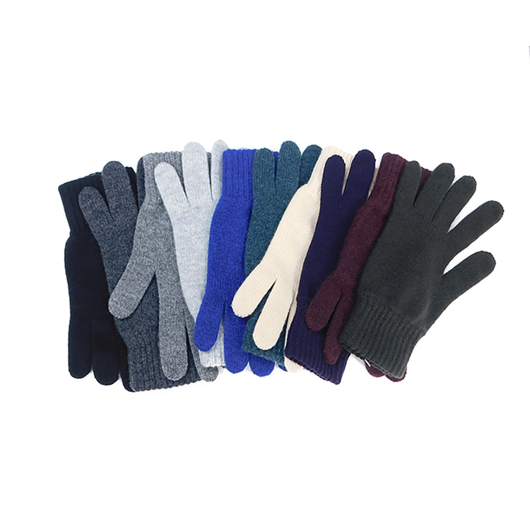 Mens Pure Cashmere Gloves - Made in Hawick, Scotland - Various colours