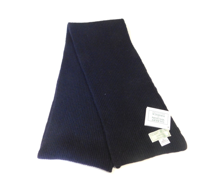 Pure Lambswool Scarf - Narrow Rib, Hand-crafted in Hawick, Scotland