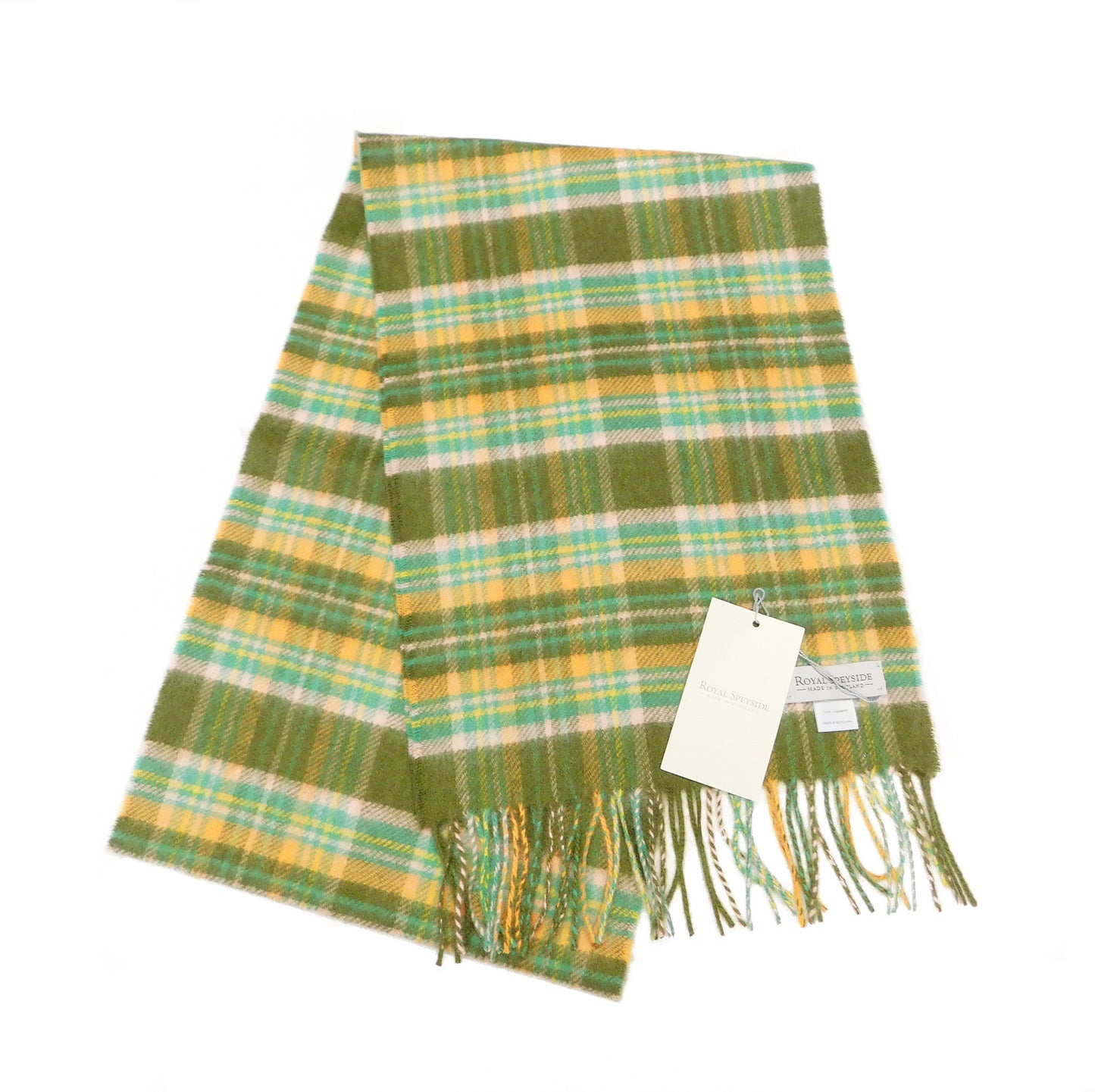 Pure Cashmere Checked Scarf — Hand-Crafted in the Scottish Highlands | Variety of Colours