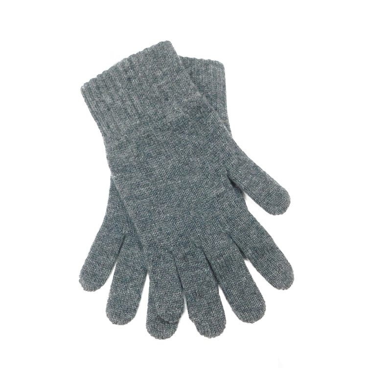 Ladies Pure Cashmere Gloves - Black, Greys, Blues and Purples - Handcrafted in Hawick, Scotland