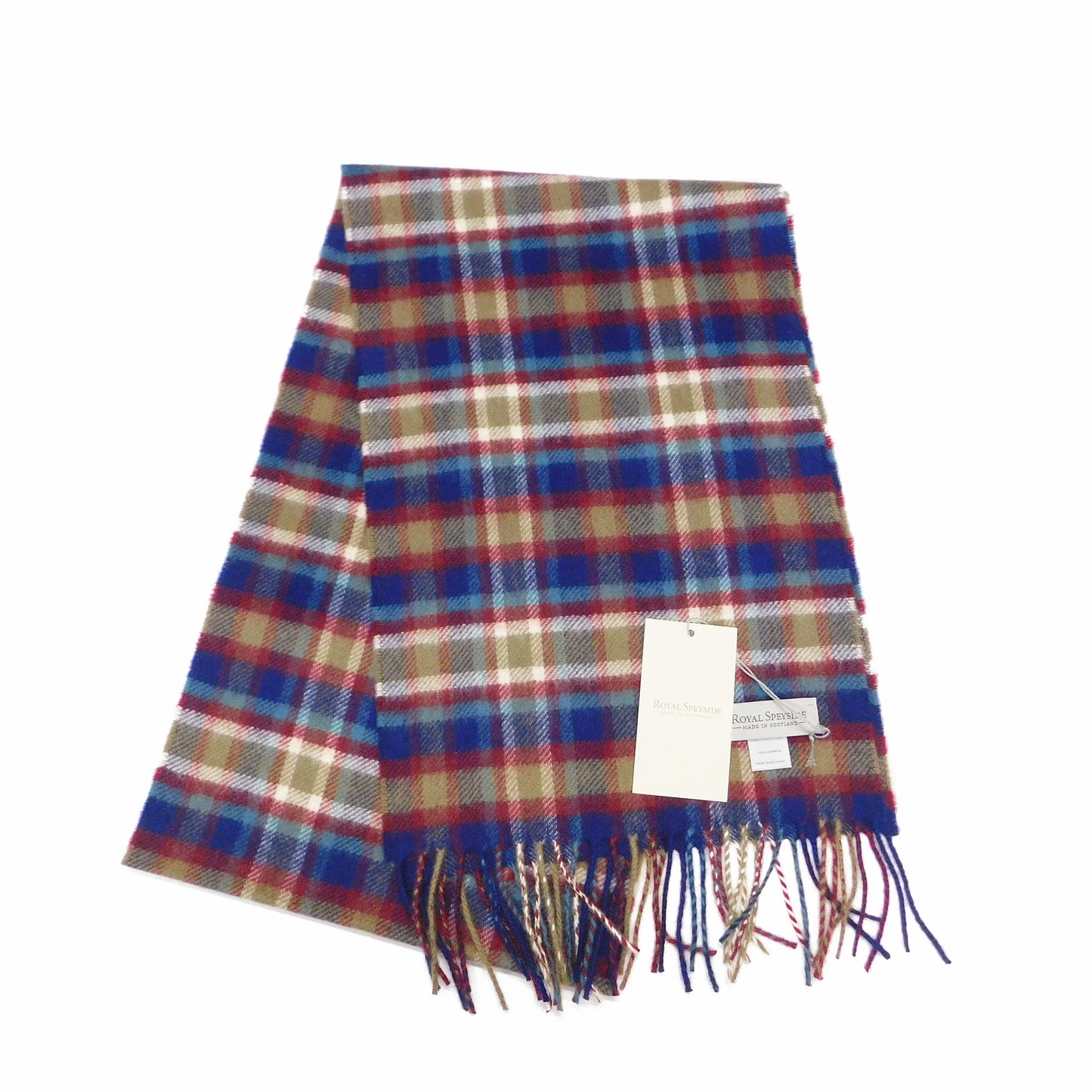 Pure Cashmere Checked Scarf — Hand-Crafted in the Scottish Highlands | Variety of Colours