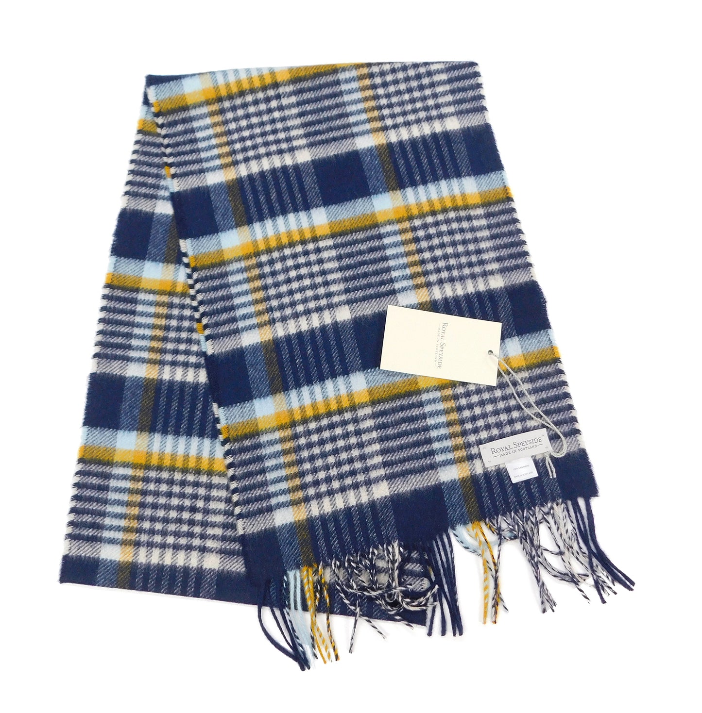 Pure Cashmere Checked Scarf — Hand-Crafted in the Scottish Highlands | Variety of Colours