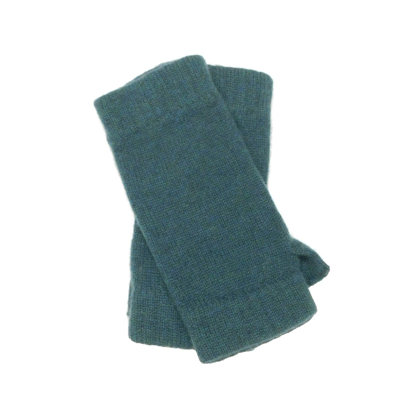 Ladies Pure Cashmere Wristwarmers - Fingerless mitt style with separate thumb - Grey, Blues, Greens and Pink - Handcrafted in Hawick, Scotland
