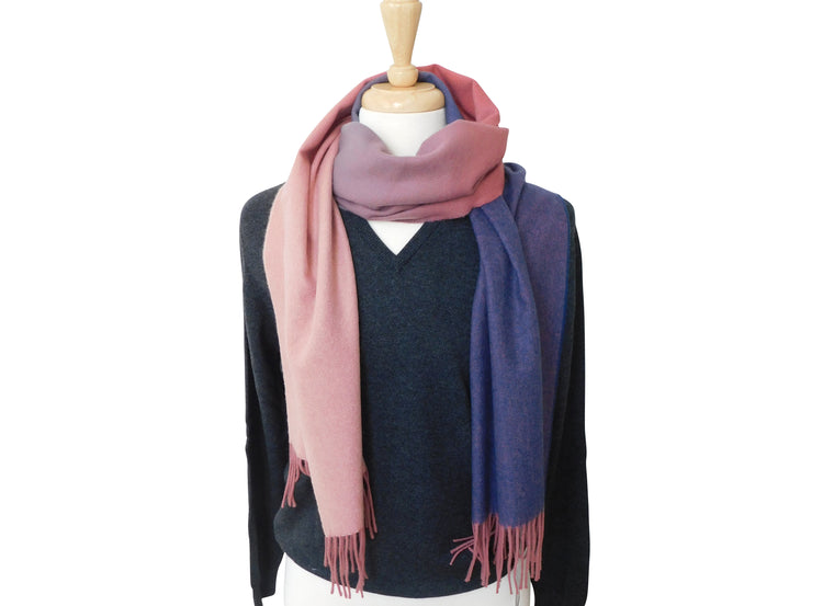 Pure Cashmere Ombre Scarf - Various colours - Handcrafted in Elgin, Scotland