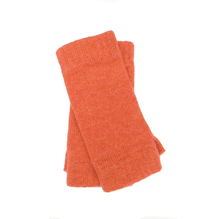 Ladies Pure Cashmere Wristwarmers - Fingerless mitt style with separate thumb - Reds, Burgundys and Neutrals - Handcrafted in Hawick, Scotland
