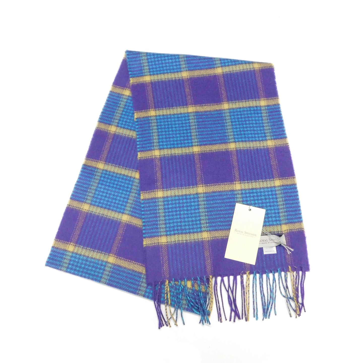 Pure Cashmere Checked Scarf — Hand-Crafted in the Scottish Highlands | Variety of Colours