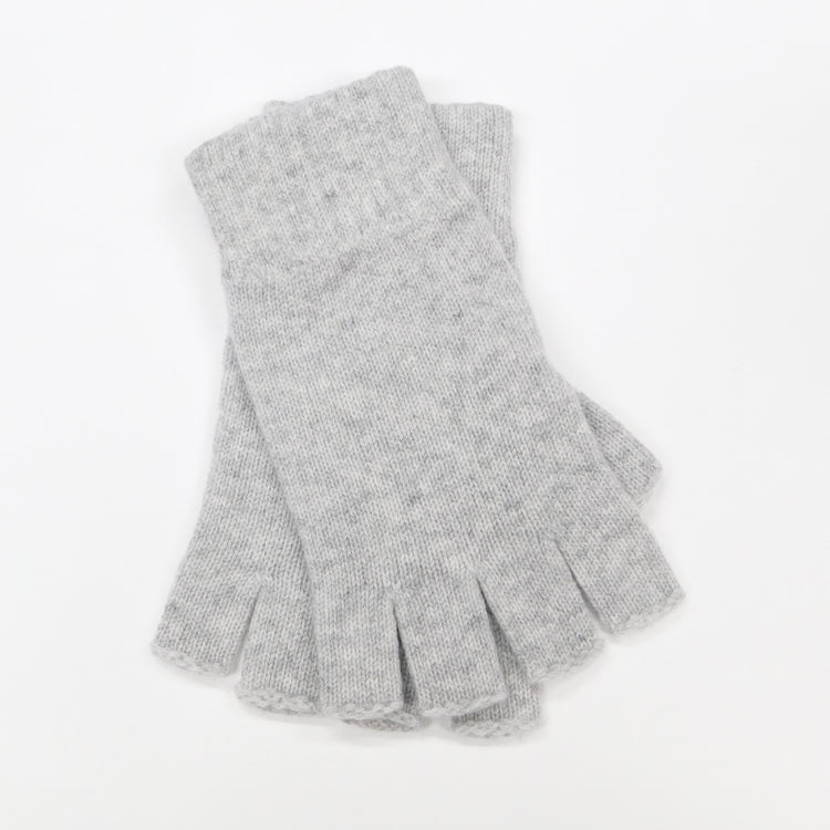 Mens Pure Cashmere Fingerless Gloves - Handcrafted in Hawick, Scotland