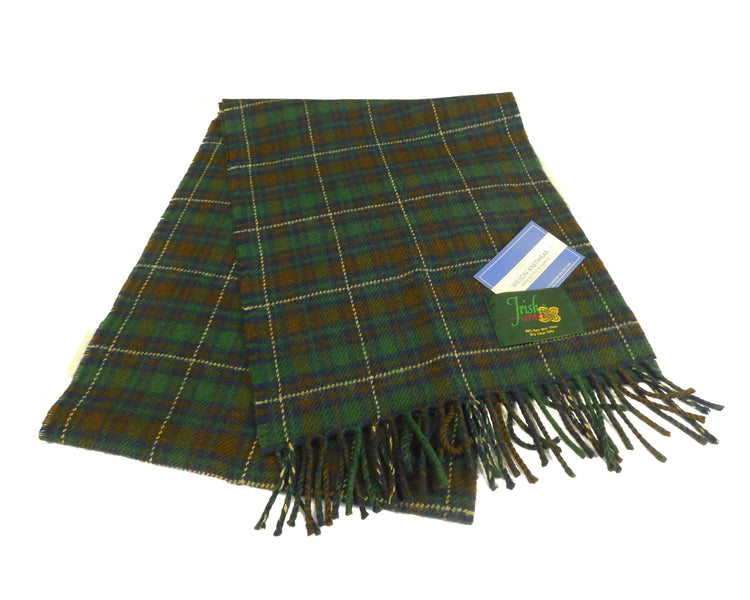 Irish County Tartan Scarves - Pure Lambswool - Woven in Scotland