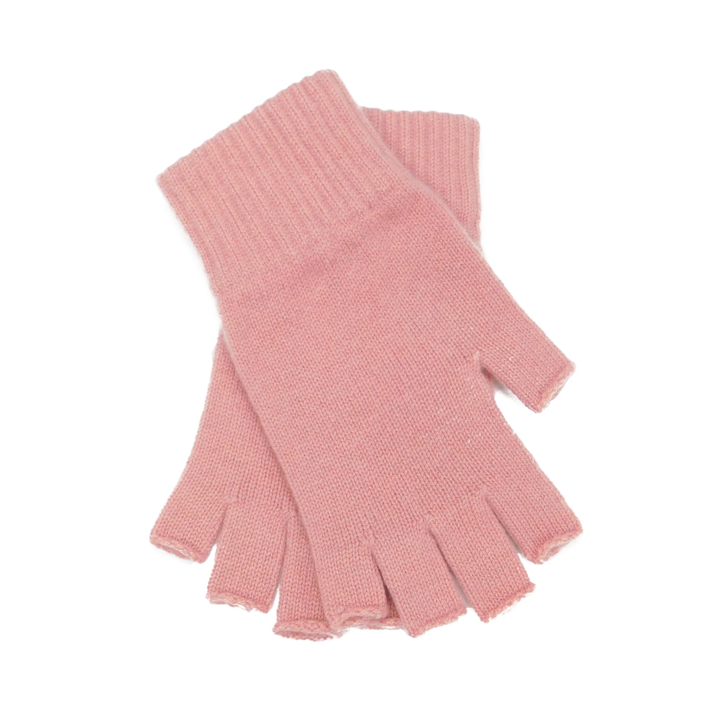 Ladies Pure Cashmere Fingerless Gloves - Reds, Pinks and Lilacs - Handcrafted in Hawick, Scotland