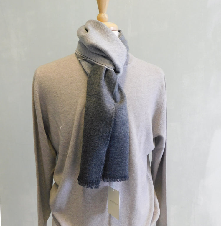 Pure Lambswool Lightweight Woven Scarf - Selection of Ombre and Plain Colours available - Hand-crafted in Elgin, Scotland