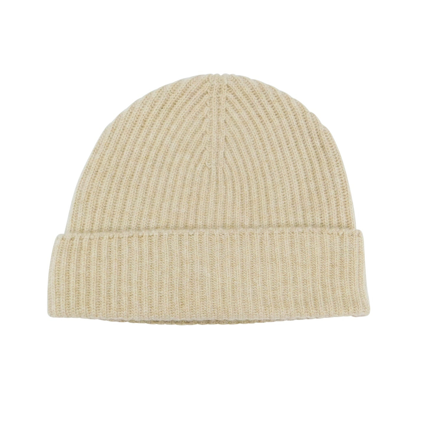 Unisex Cashmere Beanie — Cardigan Rib | Handcrafted in Hawick | One Size