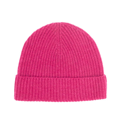 Unisex Cashmere Beanie — Cardigan Rib | Handcrafted in Hawick | One Size