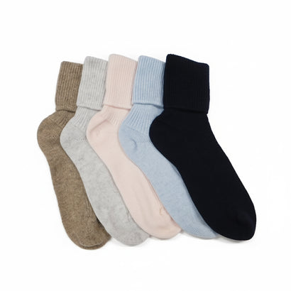 Ladies Cashmere Bed or Lounge Socks — Handcrafted in Hawick