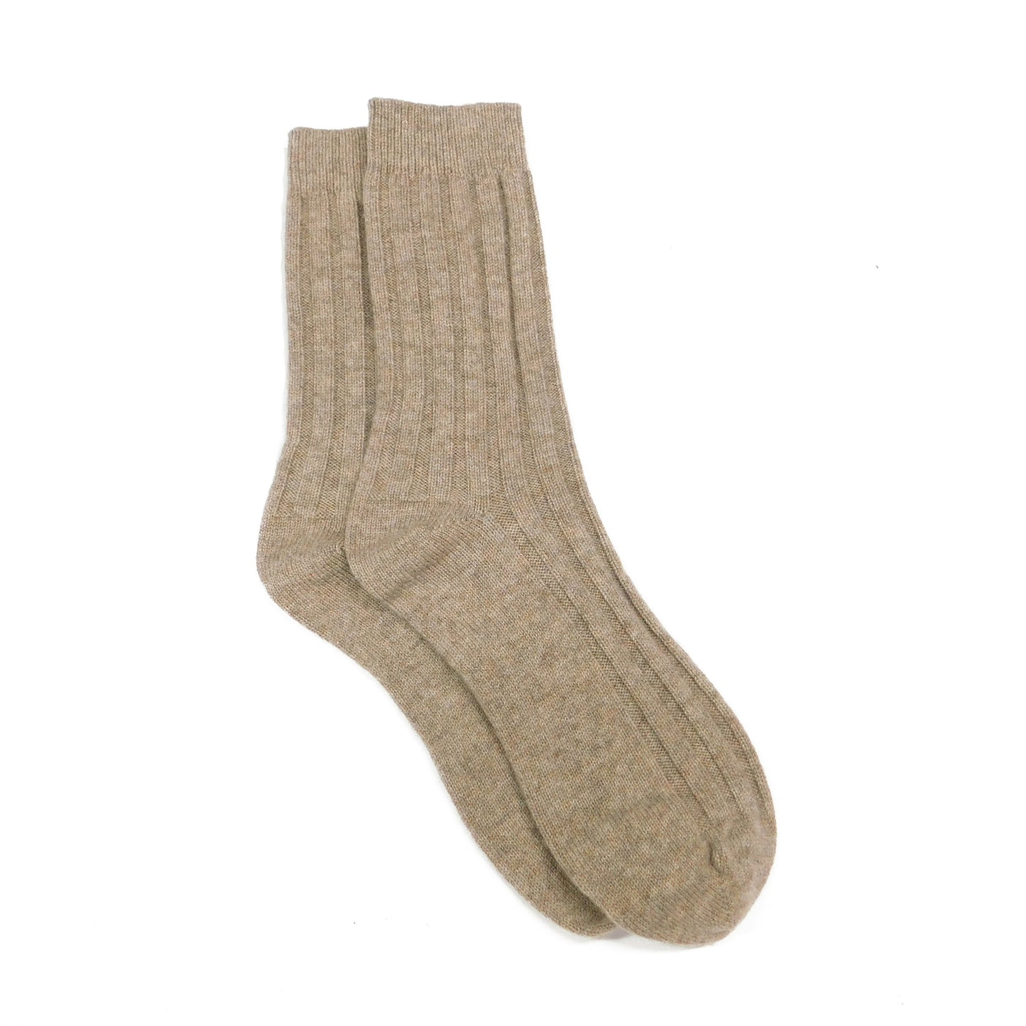 Men’s Pure Cashmere Ribbed Bed/Lounge Socks – Handcrafted in Hawick, Scotland