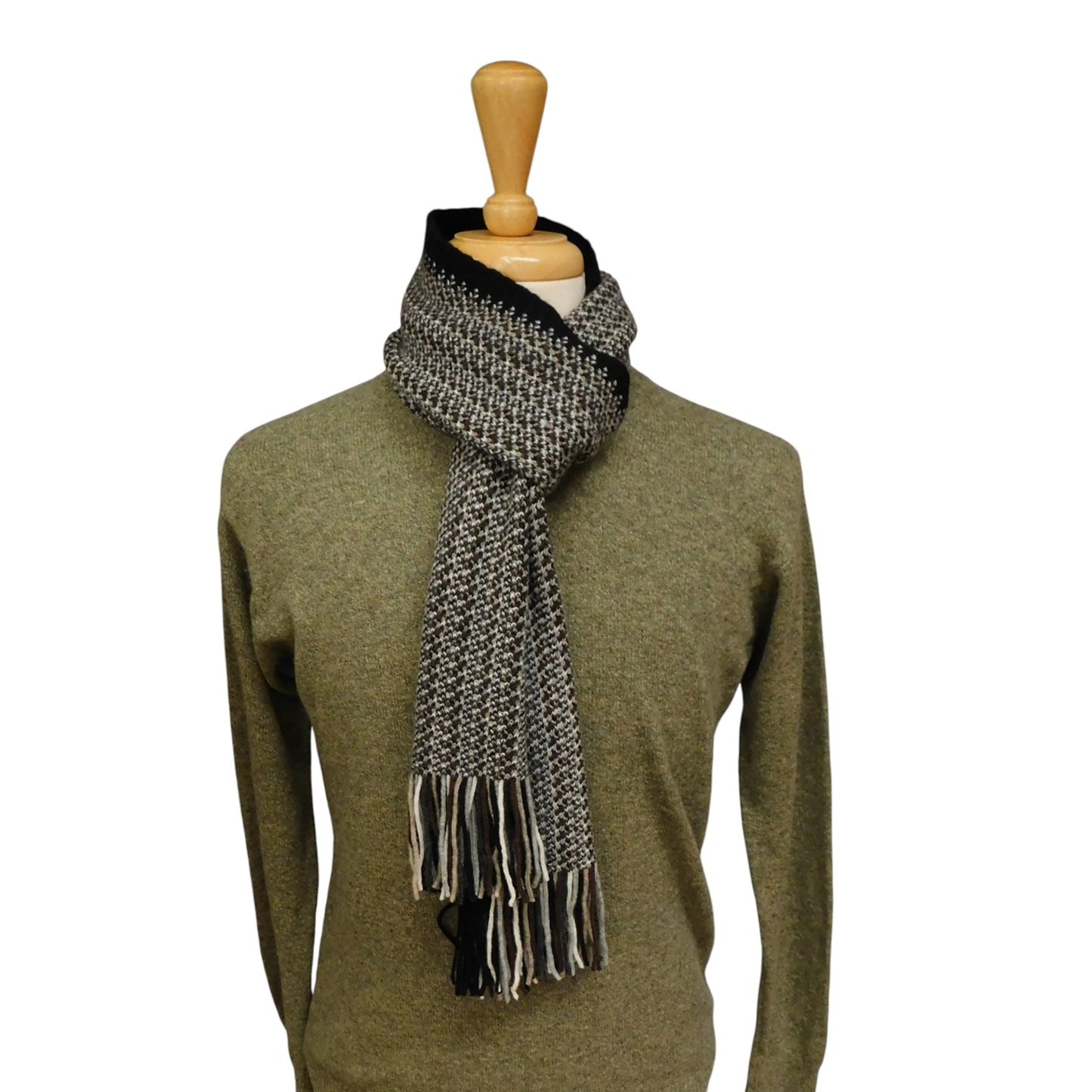 Pure Cashmere Speckled Scarf — Hand-Crafted in Hawick