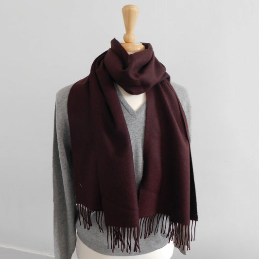 Pure Cashmere Wide Woven Scarf - Woven for us in the Scottish Highlands