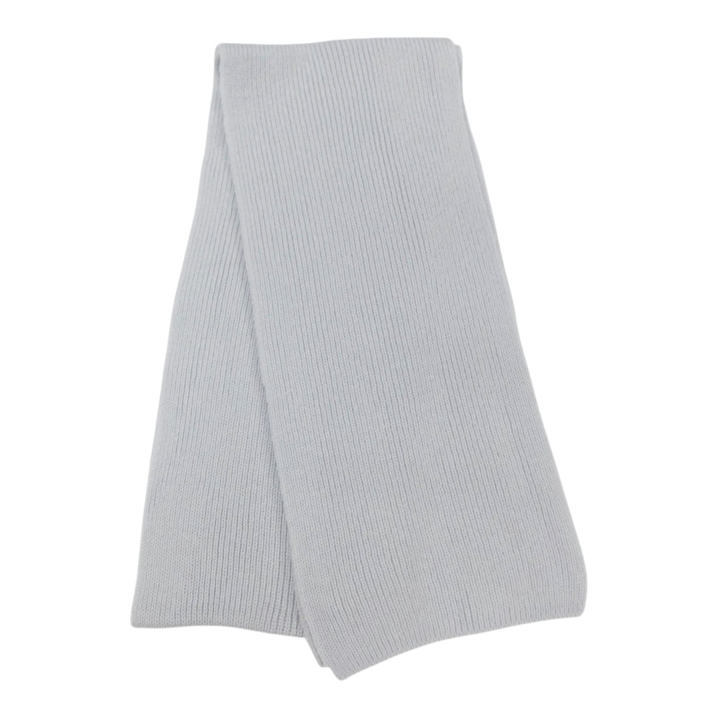 Pure Cashmere Narrow Rib Scarf — Unisex | Handcrafted in Hawick