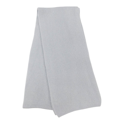 Pure Cashmere Narrow Rib Scarf — Unisex | Handcrafted in Hawick