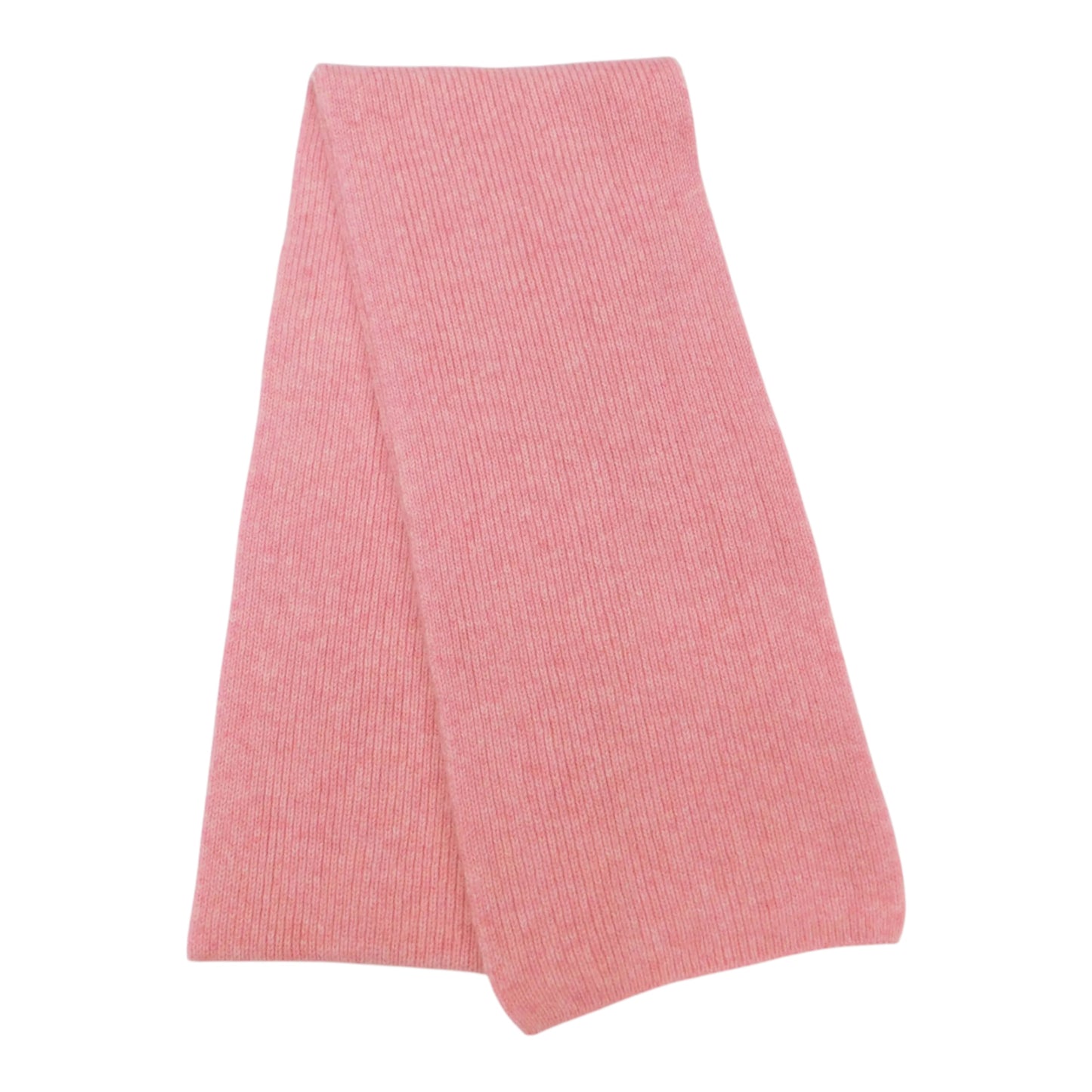 Pure Cashmere Narrow Rib Scarf — Unisex | Handcrafted in Hawick