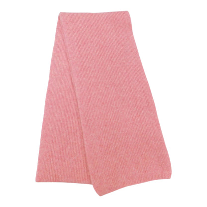 Pure Cashmere Narrow Rib Scarf — Unisex | Handcrafted in Hawick