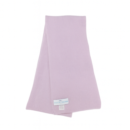 Pure Cashmere Narrow Rib Scarf — Unisex | Handcrafted in Hawick | Reds, Pinks, Lilacs and Oranges