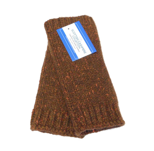 Mens Pure Cashmere Donegal Marl Wristwarmers - Hand-crafted in Hawick, Scotland