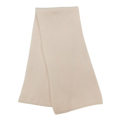 Pure Cashmere Narrow Rib Scarf — Unisex | Handcrafted in Hawick