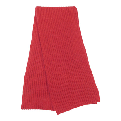 Pure Cashmere Ribbed Knit Scarf — Unisex | Handcrafted in Hawick