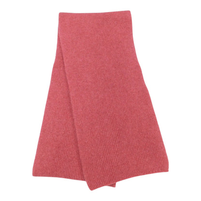 Pure Cashmere Narrow Rib Scarf — Unisex | Handcrafted in Hawick