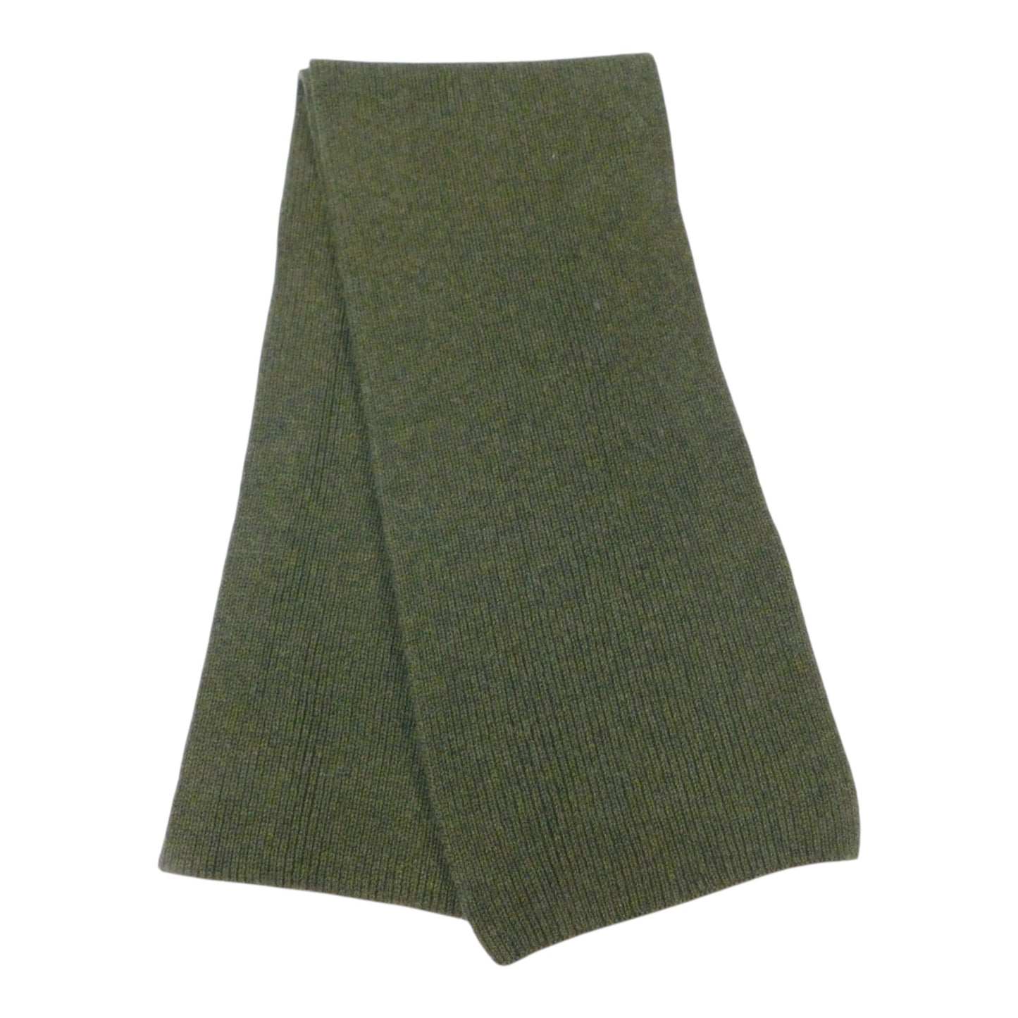 Pure Cashmere Narrow Rib Scarf — Unisex | Handcrafted in Hawick