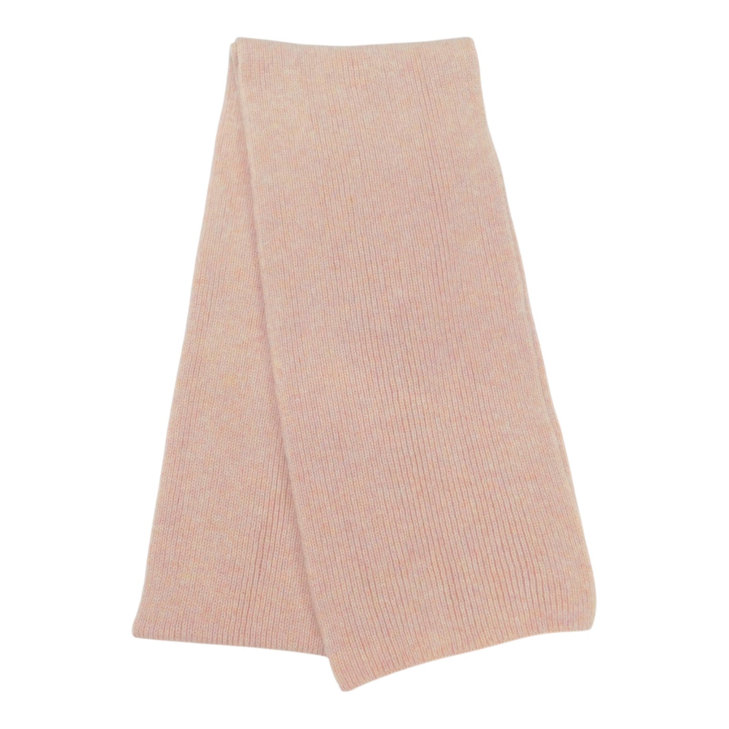 Pure Cashmere Narrow Rib Scarf — Unisex | Handcrafted in Hawick